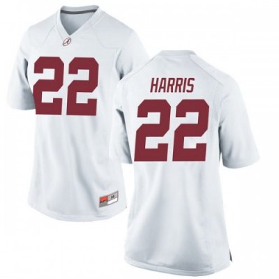 Women's Alabama Crimson Tide #22 Najee Harris White Game NCAA College Football Jersey 2403VYHF8